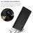 AUTSPACE A01 Series RFID Blocking Retro Matte Wallet Leather Case for iPhone XS Max 6.5 inch - Black - 4