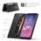 AUTSPACE A01 Series RFID Blocking Retro Matte Leather Case Wallet for Samsung Galaxy S10 - Black - 2