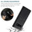 AUTSPACE A01 Series RFID Blocking Retro Matte Leather Case Wallet for Samsung Galaxy S10 - Black - 4
