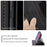 AUTSPACE A01 Series RFID Blocking Retro Matte Leather Case Wallet for Samsung Galaxy S10 - Black - 7