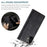 AUTSPACE A01 Series RFID Protection Retro Matte Wallet Leather Shell for iPhone 12 mini 5.4 inch - Black - 4