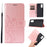 For Samsung Galaxy S20 FE 4G/5G/S20 Lite/S20 FE 2022 Butterfly Flower Imprinting Leather Wallet Case - Rose Gold - 1