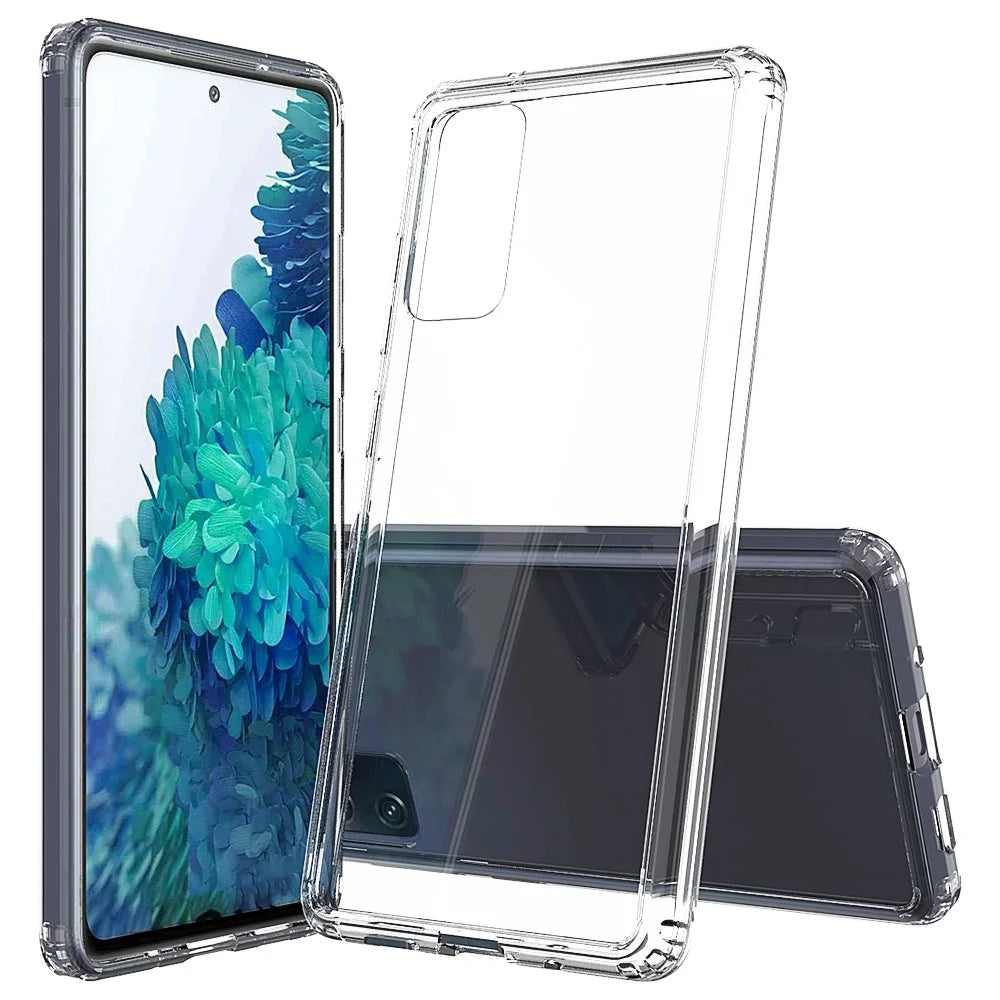 For Samsung Galaxy S20 FE 4G/5G/S20 Lite/S20 FE 2022 Anti-Scratch Shock Absorption Crystal Clear Acrylic + TPU Hybrid Case - Transparent - 1