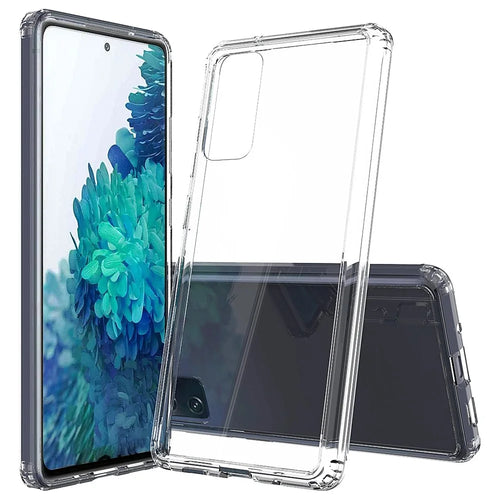 For Samsung Galaxy S20 FE 4G/5G/S20 Lite/S20 FE 2022 Anti-Scratch Shock Absorption Crystal Clear Acrylic + TPU Hybrid Case - Transparent - 1