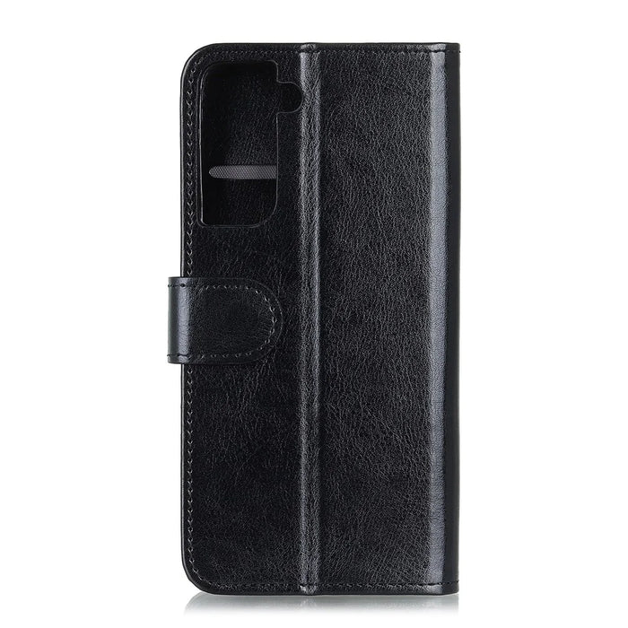 Crazy Horse Wallet Stand Leather Protector Cover for Samsung Galaxy S21+ - Black - 5