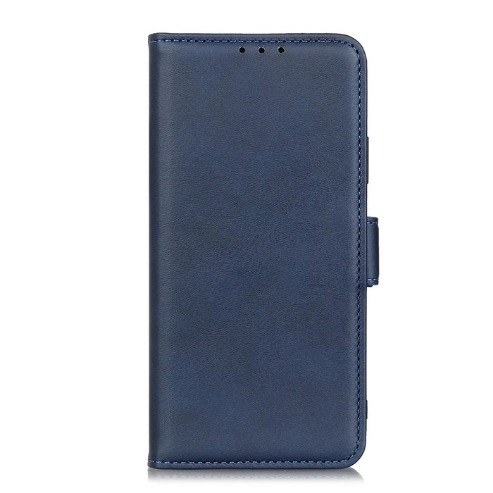 Protective Wallet Stand Magnetic Closure Leather Phone Shell for Samsung Galaxy S21+ 5G - Blue - 2