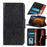 Magnetic Nappa Texture Split Leather Folio Flip Phone Cover for Samsung Galaxy S21 Ultra 5G - Black - 1