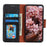 Magnetic Nappa Texture Split Leather Folio Flip Phone Cover for Samsung Galaxy S21 Ultra 5G - Black - 3