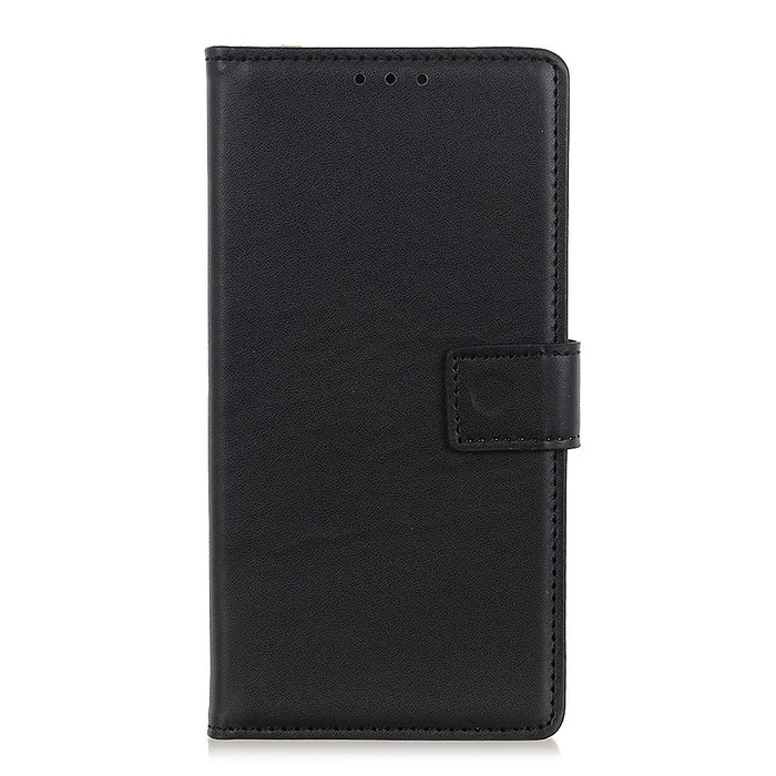 Magnetic Flip Cover Wallet Stand Leather Case for Samsung Galaxy S21 Ultra - Black - 2