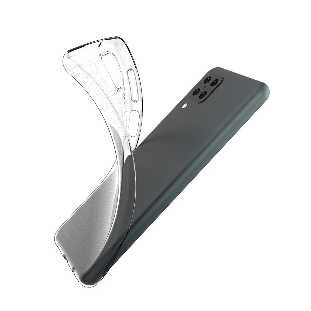 Super Slim Crystal Clear TPU Phone Protective Case for Samsung Galaxy A12 - 2