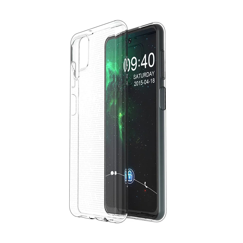 Super Slim Crystal Clear TPU Phone Protective Case for Samsung Galaxy A12 - 6