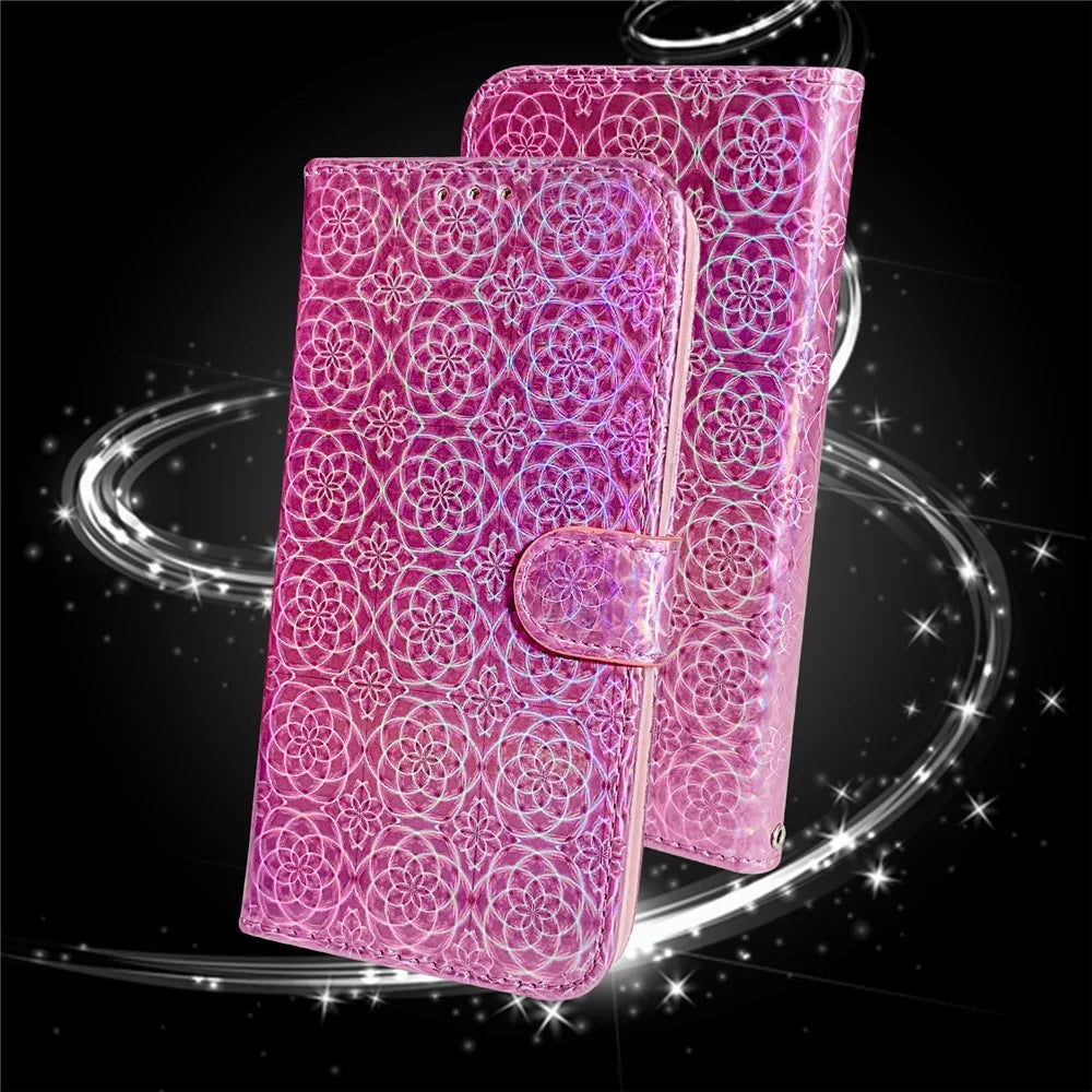 Flower Pattern Leather Stand Wallet Case for Samsung Galaxy S21 5G/S21 4G - Pink - 6