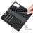 Auto-Absorbed Skin-Touch Folio Flip Leather Protector with Wallet for Samsung Galaxy S21 5G / S21 4G - Black - 6