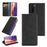 Auto-Absorbed Skin-Touch Folio Flip Leather Protector with Wallet for Samsung Galaxy S21 5G / S21 4G - Black - 7
