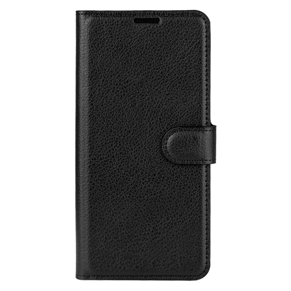 Litchi Grain Wallet Stand Leather Protective Phone Shell for Samsung Galaxy S21 5G / S21 4G with Multi-Color Design - Black - 2