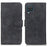 KHAZNEH Vintage Style Leather Case for Samsung Galaxy A12, Stand Feature Wallet Flip Fold Protective Cover - Black - 1