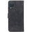 KHAZNEH Vintage Style Leather Case for Samsung Galaxy A12, Stand Feature Wallet Flip Fold Protective Cover - Black - 3