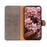 KHAZNEH Retro Style Leather Protector Stand Case for Samsung Galaxy A12 with Magnetic Clasp Closure - Khaki - 6