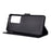 Butterfly Flower Imprinting Leather Case with Wrist Strap for Samsung Galaxy S21 Ultra 5G - Black - 3