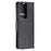 Solid Color PU Leather Phone Case for Samsung Galaxy S21 Ultra 5G - Black - 4