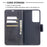 Solid Color PU Leather Phone Case for Samsung Galaxy S21 Ultra 5G - Black - 6