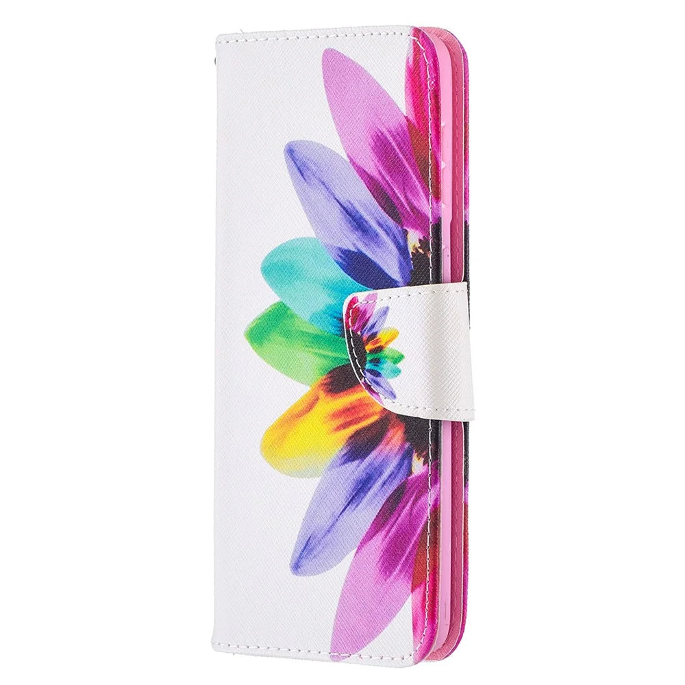 Hot Style Pattern Printing Stand Phone Case Cover for Samsung Galaxy S21+ 5G - Flower - 2