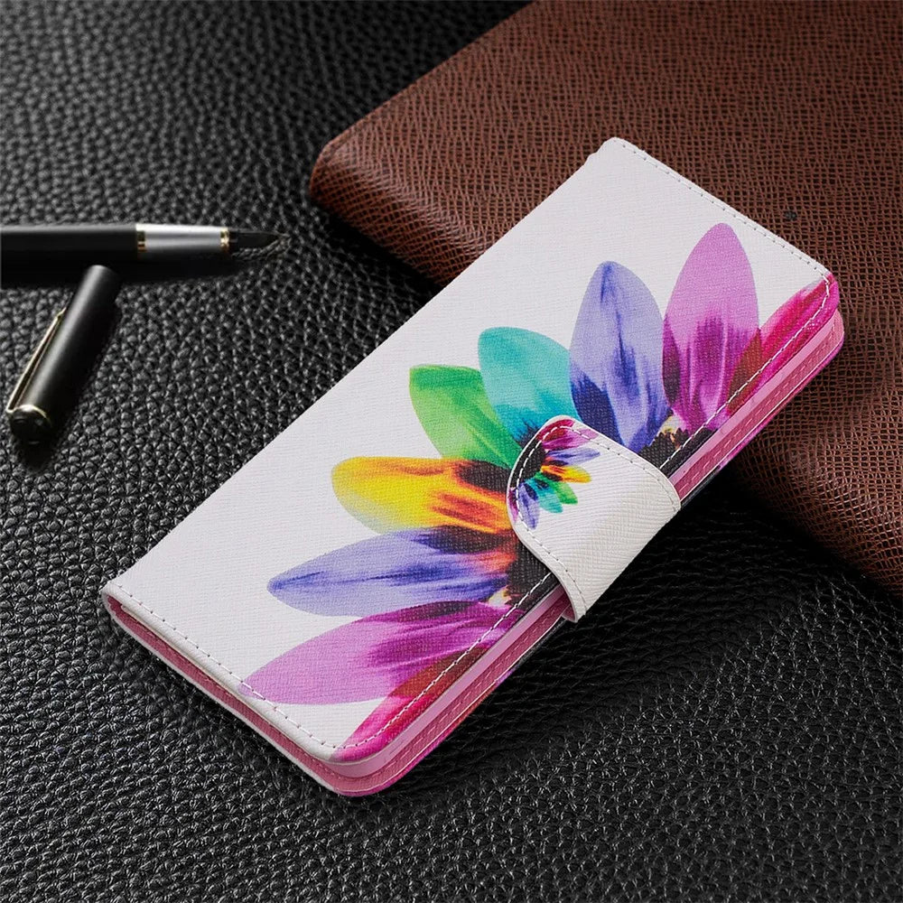 Hot Style Pattern Printing Stand Phone Case Cover for Samsung Galaxy S21+ 5G - Flower - 7