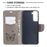 Imprint Butterflies Pattern Wallet Stand Leather Phone Cover for Samsung Galaxy S21 4G / 5G - Grey - 6