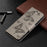Imprint Butterflies Pattern Wallet Stand Leather Phone Cover for Samsung Galaxy S21 4G / 5G - Grey - 7