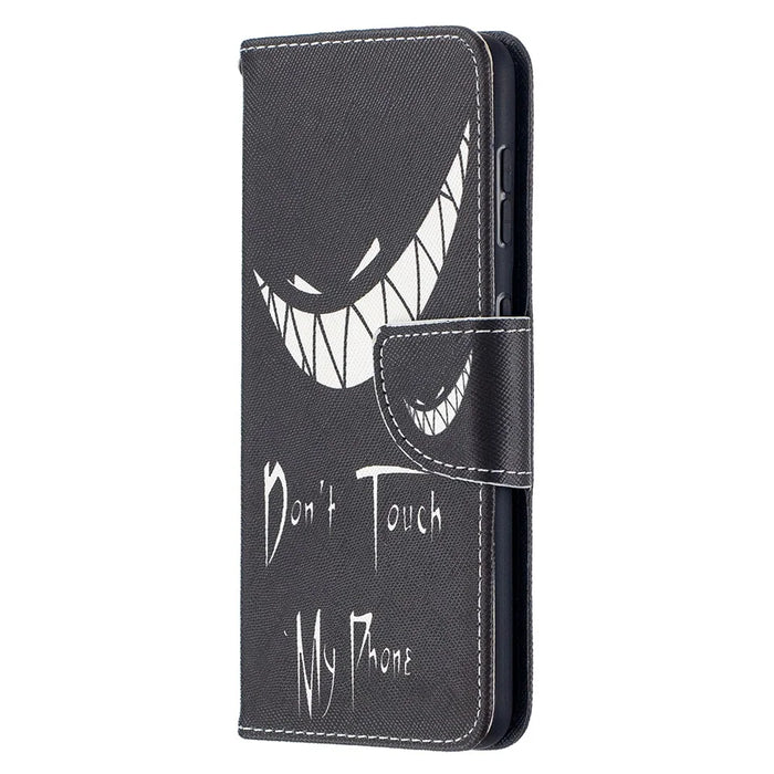 Faddish Pattern Printing Stand Leather Case Cover for Samsung Galaxy S21 4G/5G - Teeth - 2