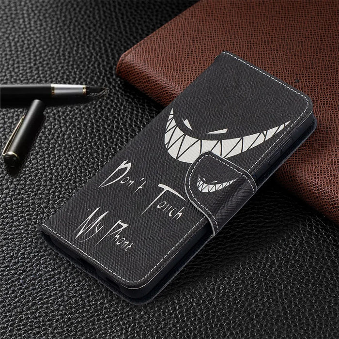 Faddish Pattern Printing Stand Leather Case Cover for Samsung Galaxy S21 4G/5G - Teeth - 7