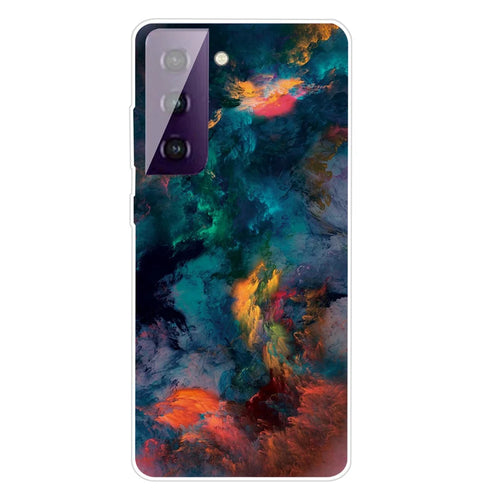 Super Clear Pattern Printing TPU Phone Cover Case for Samsung Galaxy S21 Plus 5G - Nebula - 1