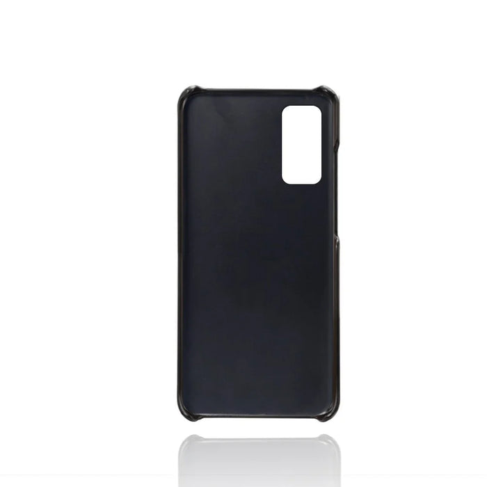 PU Leather Coated PC Case for Samsung Galaxy S20 FE 4G/5G/S20 Lite/S20 FE 2022 Protector Cover - Black - 5