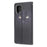 Pattern Printing Cross Texture Leather Wallet Phone Stand Protective Case for Samsung Galaxy A12 - Black Cat - 3
