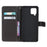Pattern Printing Cross Texture Leather Wallet Phone Stand Protective Case for Samsung Galaxy A12 - Black Cat - 6