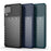 Thunder Series Twill Texture TPU Protection Case for Samsung Galaxy A12 - Black - 3