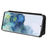 Anti-scratch Carbon Fiber Texture Auto-absorbed Leather Case for Samsung Galaxy S21 Ultra 5G Protective Shell - Black - 6
