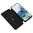 Anti-scratch Carbon Fiber Texture Auto-absorbed Leather Case for Samsung Galaxy S21 Ultra 5G Protective Shell - Black - 7