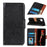 Shockproof Phone Case for Samsung Galaxy A12 Nappa Texture Split Leather Flip Folio Cover Protective Phone Shell with Stand Wallet - Black - 1