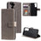 Imprinted Mandala Flower Protector Leather Case for Samsung Galaxy S21+ 5G Stand Flip Cover - Grey - 1