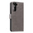 Imprinted Mandala Flower Protector Leather Case for Samsung Galaxy S21+ 5G Stand Flip Cover - Grey - 5