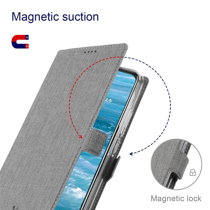 VILI K Series for Samsung Galaxy S20 FE 4G/5G/S20 Lite/S20 FE 2022 Wallet Stand Leather Cover - Grey - 3