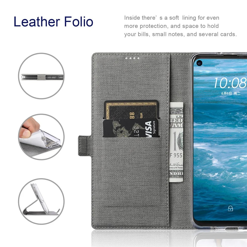 VILI K Series for Samsung Galaxy S20 FE 4G/5G/S20 Lite/S20 FE 2022 Wallet Stand Leather Cover - Grey - 4
