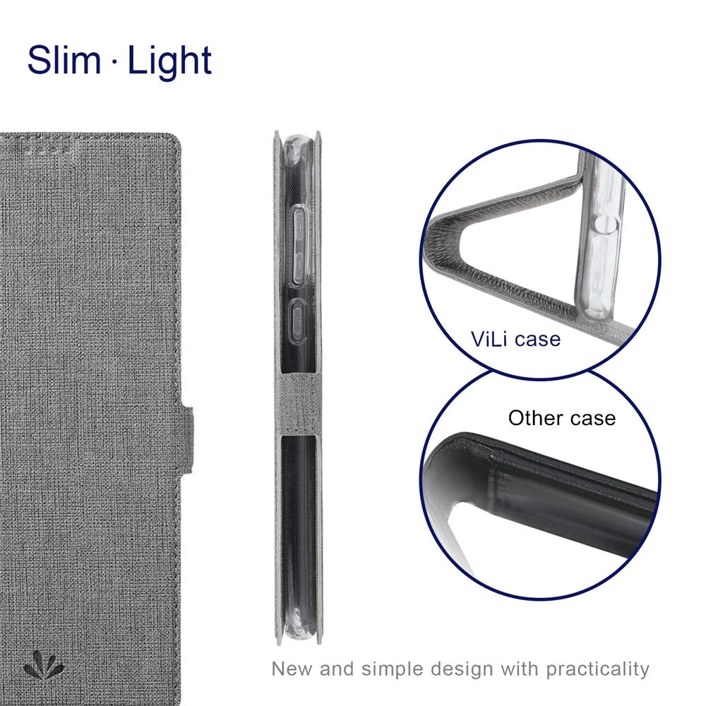 VILI K Series for Samsung Galaxy S20 FE 4G/5G/S20 Lite/S20 FE 2022 Wallet Stand Leather Cover - Grey - 5