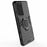 PC TPU Hybrid Case for Samsung Galaxy S21 Ultra 5G Cool Guard Ring Holder Kickstand Shell - Black - 6
