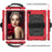PC + TPU Hybrid Tablet Case Kickstand with Strap for Samsung Galaxy Tab A7 10.4 (2022) / (2020) - Red / Black - 5