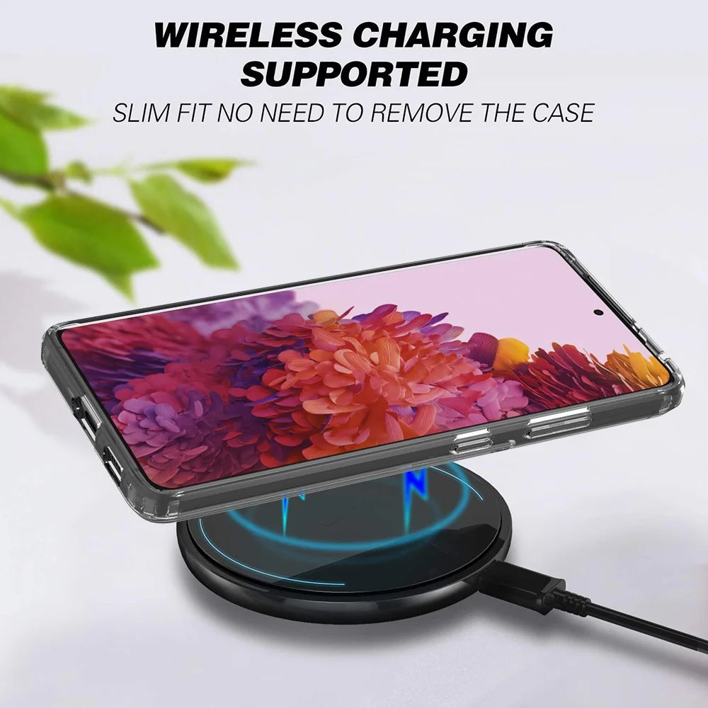 Transparent Anti-scratch Acrylic + TPU Hybrid Crystal Clear Case for Samsung Galaxy S21 Ultra 5G - 3