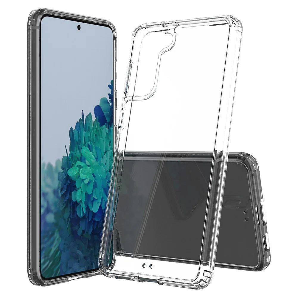 Acrylic + TPU Hybrid Anti-scratch Transparent Crystal Clear Case for Samsung Galaxy S21+ 5G - 1