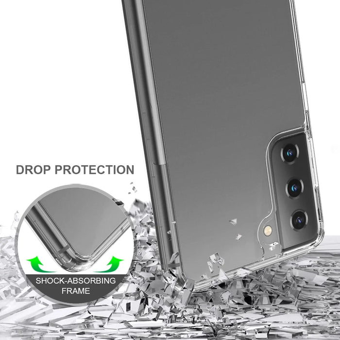 Acrylic + TPU Hybrid Anti-scratch Transparent Crystal Clear Case for Samsung Galaxy S21+ 5G - 3