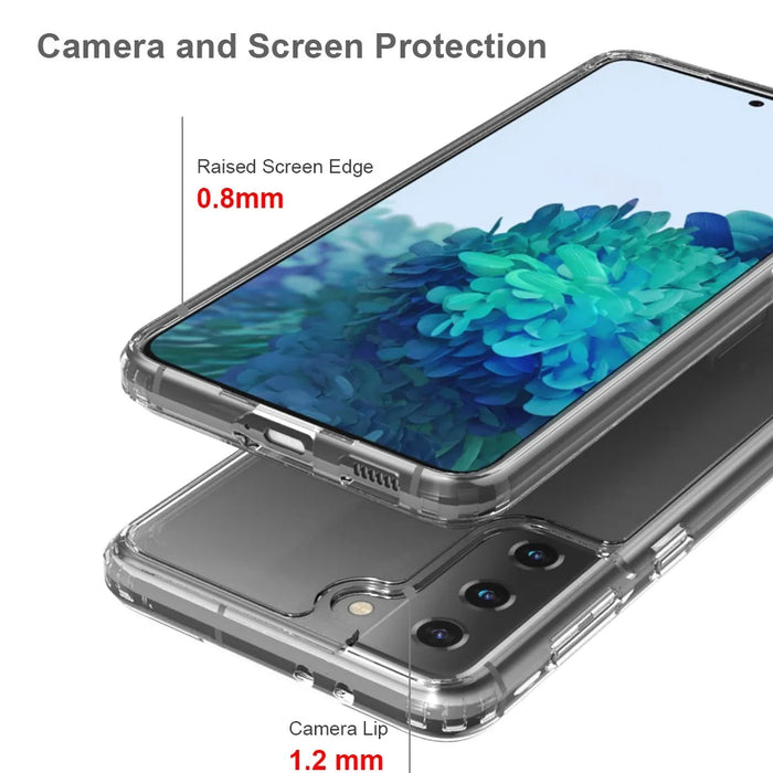 Acrylic + TPU Hybrid Anti-scratch Transparent Crystal Clear Case for Samsung Galaxy S21+ 5G - 4